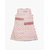 Cream Orange Strawberry Print 100% Cotton Frock For Girls, Baby Dress Size: 9-12 months