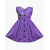 Purple Cotton Frock For Girls, Baby Dress Size: 9-12 months