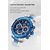 Naviforce NF9196 Silver And Royal Blue Two-Tone Stainless Steel Chronograph Watch For Men - Royal Blue & Silver, 12 image