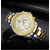 Naviforce NF9196D Silver And Golden Two-Tone Stainless Steel Chronograph Watch For Men - Golden & Silver, 12 image