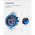 Naviforce NF9196 Silver And Royal Blue Two-Tone Stainless Steel Chronograph Watch For Men - Royal Blue & Silver, 16 image