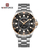 Naviforce NFS1004 Silver Stainless Steel Automatic Watch For Men - Black & RoseGold