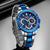 Naviforce NF9196 Silver And Royal Blue Two-Tone Stainless Steel Chronograph Watch For Men - Royal Blue & Silver, 6 image