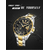Naviforce NF9191 Silver And Golden Stainless Steel Analog Watch For Men - Black & Golden, 3 image
