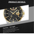 Naviforce NF9191 Silver And Golden Stainless Steel Analog Watch For Men - Black & Golden, 10 image