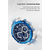 Naviforce NF9196 Silver And Royal Blue Two-Tone Stainless Steel Chronograph Watch For Men - Royal Blue & Silver, 10 image