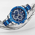Naviforce NF9196 Silver And Royal Blue Two-Tone Stainless Steel Chronograph Watch For Men - Royal Blue & Silver, 14 image