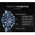 Naviforce NF8019L Navy Blue PU Leather Chronograph Watch For Men - Silver & Navy Blue, 4 image