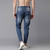 NZ-13096 Slim-fit Stretchable Denim Jeans Pant For Men - Deep Blue, 2 image