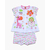 White and Multi Color Cartoon Print Cotton Baby Set For Girls, Color: Green, Size: M, 2 image