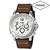 Latest Authentic Fossil White Dial Brown Leather Band Mens Watch