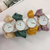 Fashionable Scrunchies Ladies Watch Multicolor Round Dial, 3 image