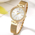 CURREN 9011 Mesh Stainless Steel Analog Watch For Women