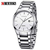 Stainless Steel Analog Watches for Men -Silver-8106