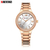 CURREN 9004 RoseGold Stainless Steel Analog Watch for Women - White & Rose Gold