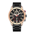 CURREN 8275 Black Stainless Steel Chronograph Watch For Men - Rose Gold & Black