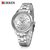 CURREN 9009 Fashion Women Rhinestone Quartz Watch Waterproof Wrist Watch