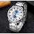 New Arrivals Curren 8274 Luxury Men Wrist Watch Alloy Strap Fashion Heavy Dial Male Business Quartz Classic Brand Watch, 4 image