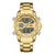 NAVIFORCE NF9190 Golden Stainless Steel Dual Time Watch For Men - Golden, 3 image