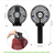 Portable USB Handy Mini Fan Rechargeable Mini Personal Fan Folding Desk Desktop Electric Fan (Black), 2 image