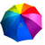 Polyster Rainbow Umbrella - Multicolor, 2 image