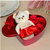 Heart-Shaped Red Box with Teddy and Roses Valentine Day Best Love Gift for Girlfriend -Multi-Color, 4 image
