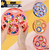 Rotating Magic Bean Toys Double-sided Magic Cube Spinner Toys Educational Creative Decompression Toys with Small Beads Magic