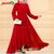 Turkish Stylesh Waist Belt Borka Gown (Red), Size: 42
