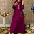 Exclusive China linen Gown for Woman (Purple), Size: 36