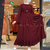Abaya Dubai Stylish Hijab Borkha  (Maroon), Size: 36