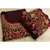 Womens Stitched Regular-fit China Linen Maroon Embroidery Work Two-Piece Long Sarara Dress, Size: L, 3 image