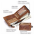 Real Leather Men'S Short Wallet Fashion Casual Zip Wallet Open Multi-Function Coin Purs