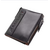 Black 100% Leather Card Holder and Two Zipper Pockets Wallet for Men, 2 image