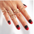 8 Pcs/Set Finger Ring Set Women Finger Rings for Women's Fashion, 2 image