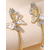 Ladies Cute Trendy Fashionable Stylish Ear Ring Earring Long Butterfly Earrings, 2 image