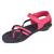 Walkaroo Women's Pink Black Casual & Comfortable Sandal, Size: 6, 2 image