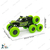 Lateral Dancing Rechargeable Big Size 360 Degree Rotating 8 Wheel Remote Control Stunt Car (Green), 3 image