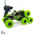 Lateral Dancing Rechargeable Big Size 360 Degree Rotating 8 Wheel Remote Control Stunt Car (Green), 6 image