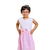 Girls Summer Frock Cotton & Net Pink, Baby Dress Size: 3-4 years, 2 image