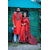 Couple Saree and Panjabi Red & Blue, Size: 42