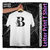 A-Z Letter Printed T Shirt For Man - White T Shirt, Size: L, 2 image