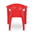 Deluxe Garden Chair (Net Flower) - Red, 3 image