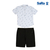 SaRa Boy's Set (BSP212PEB-White Printed), Baby Dress Size: 8-9 years