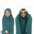 Khimar / Kheemar Borka Adjusted Niqab Hijab With Skirt Full Set For 4-6 years Girl (Dubai Cherry Cloth), Baby Dress Size: 6Y-10Y, 2 image