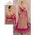 Semi Stitched Georgette Party Dress, Color: Magenta