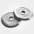 Dumbbell Combo 3 - Silver Plates With Two Silver Stick- 20kg, 2 image