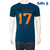 SaRa Mens T-shirt (MTS422FK-Teal), Size: XXL