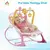 Fisher Price Infant to Toddler Baby Rocker with Musical Toy Bar & Vibrations- Pink
