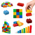 62pcs Assembling Building Puzzle blocks in a Bucket, 2 image