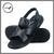 Original Leather Sandal Shoe For Men - CRM 118, Color: Black, Size: 42